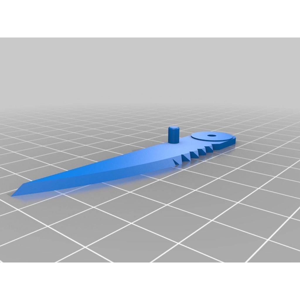 Canivete v2.0 totalmente imprimível / Taschenmesser (para destros)