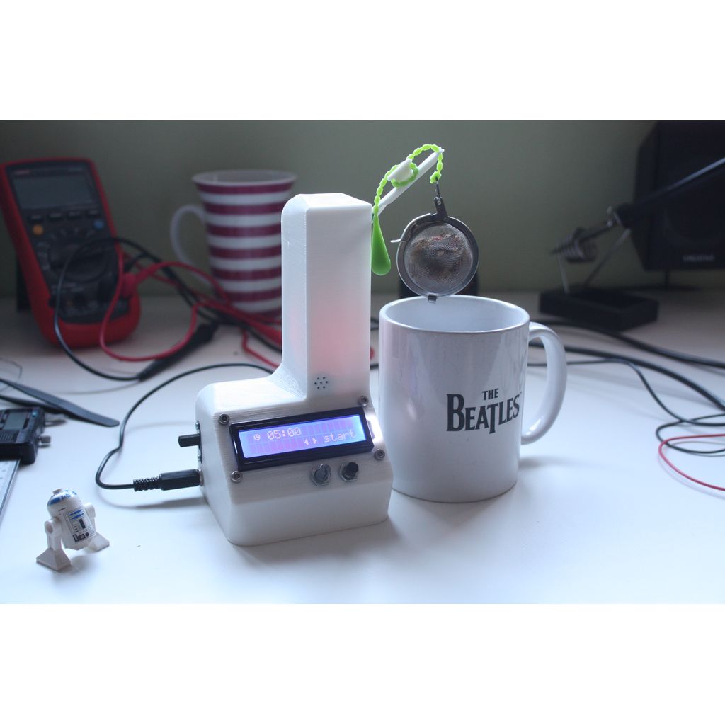Carcaça impressa em 3D para temporizador de chá