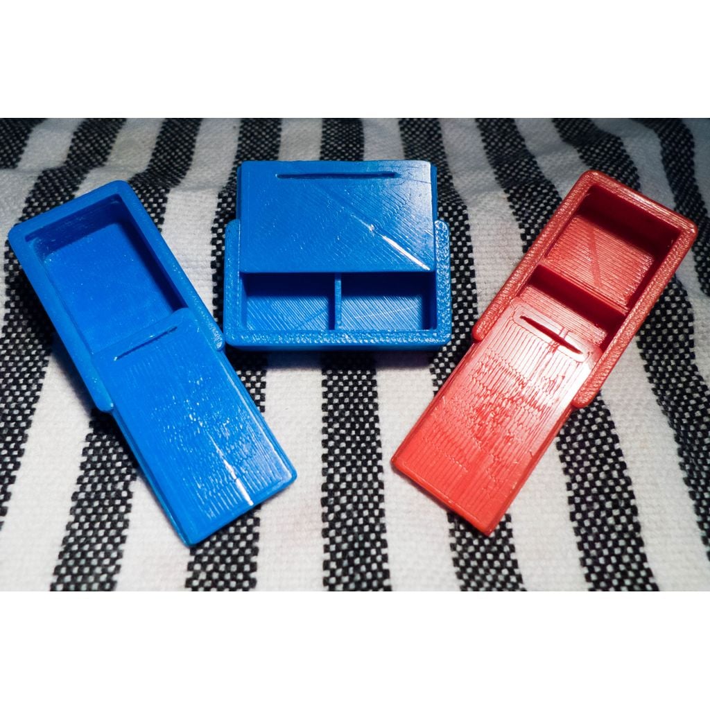 Caixinha com tampa deslizante impressa em PLA
