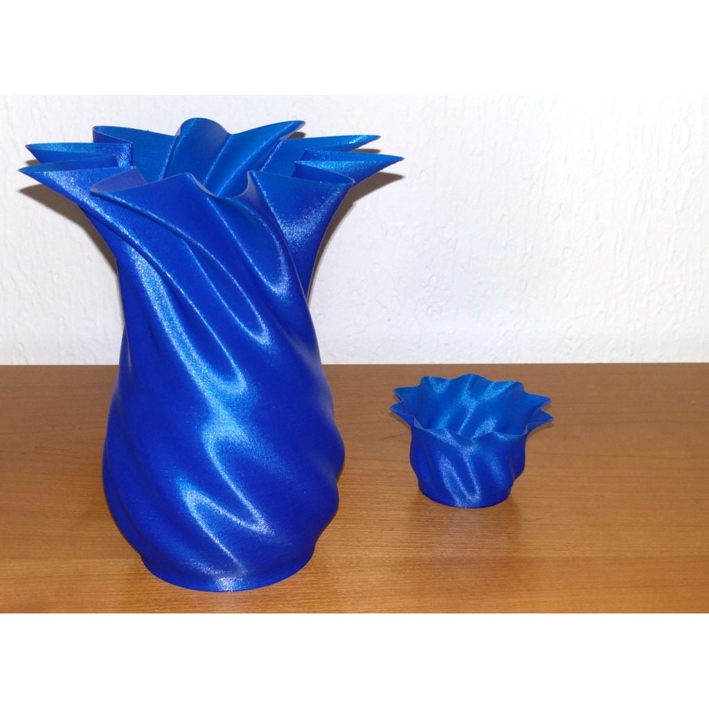 Vaso espiral impresso em 3D (peça de PLA)