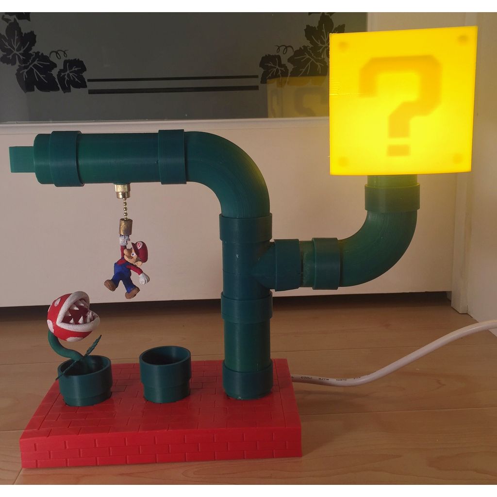 Conjunto canos e base estilo Mario em PLA