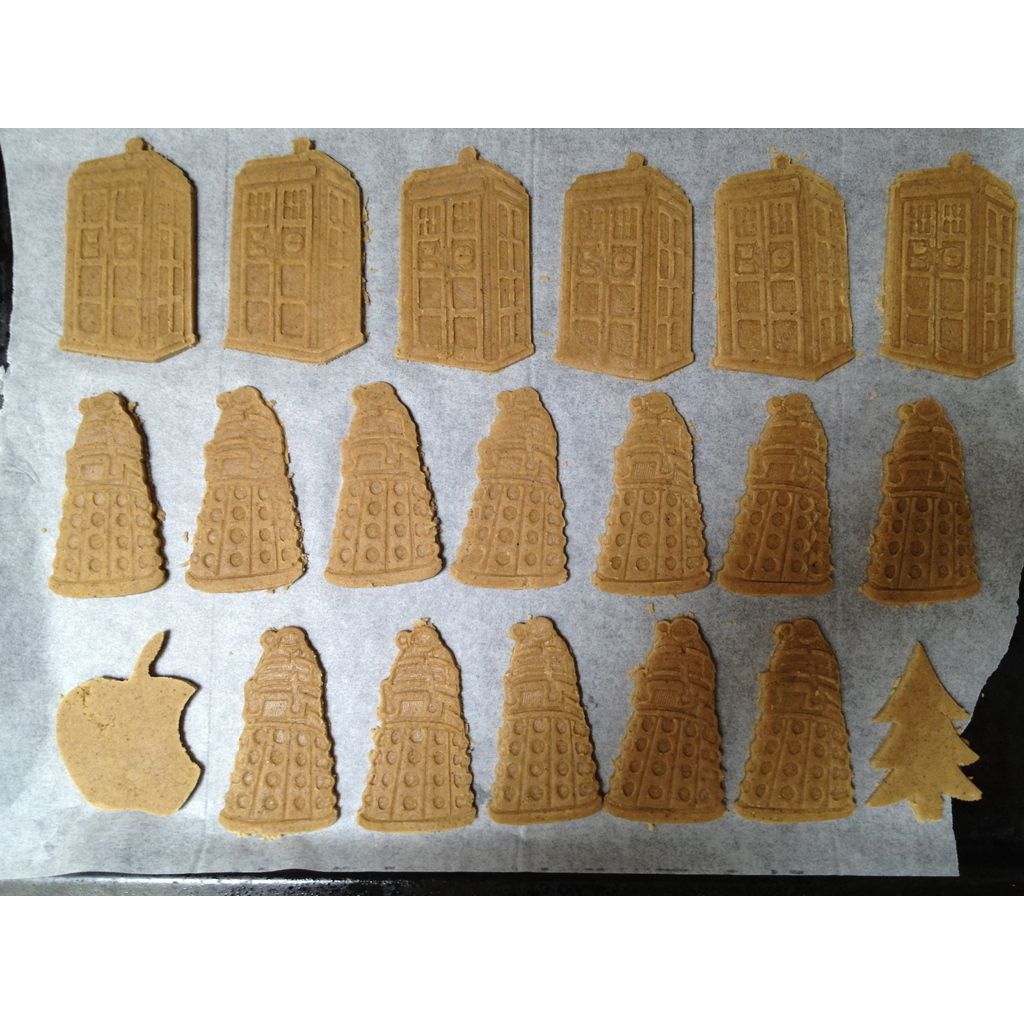 Cortador de biscoitos TARDIS ou Dalek (peça PLA)