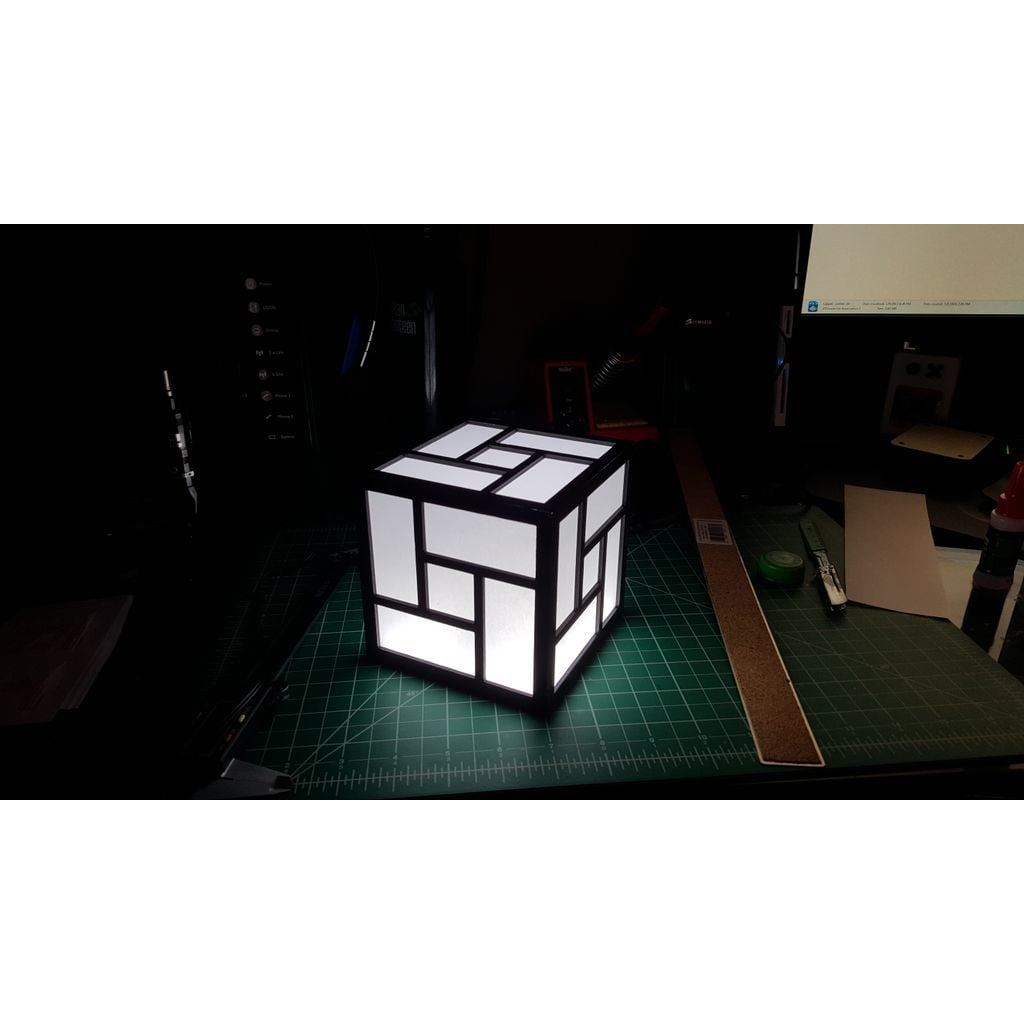 Caixa de luz estilo japonês