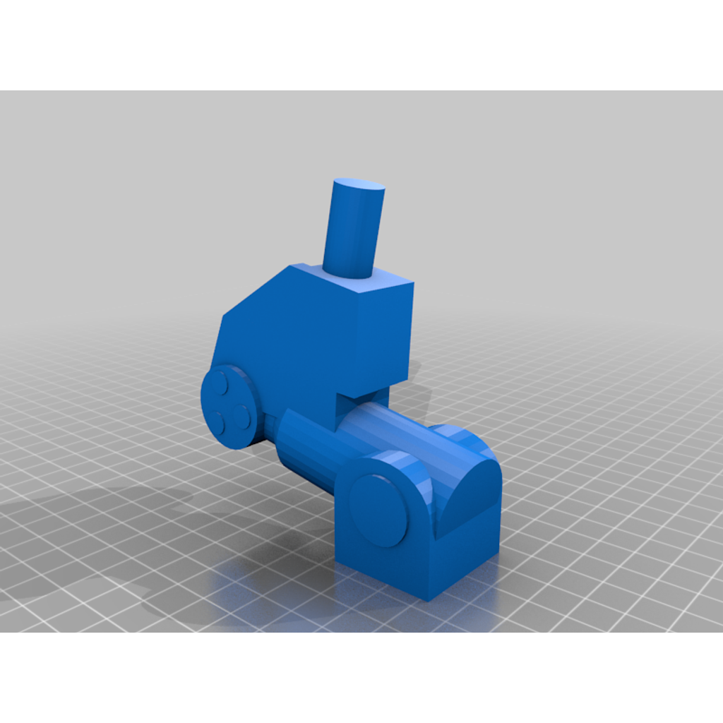 Peça impressa 3D — braço/roldana de robô (PLA)