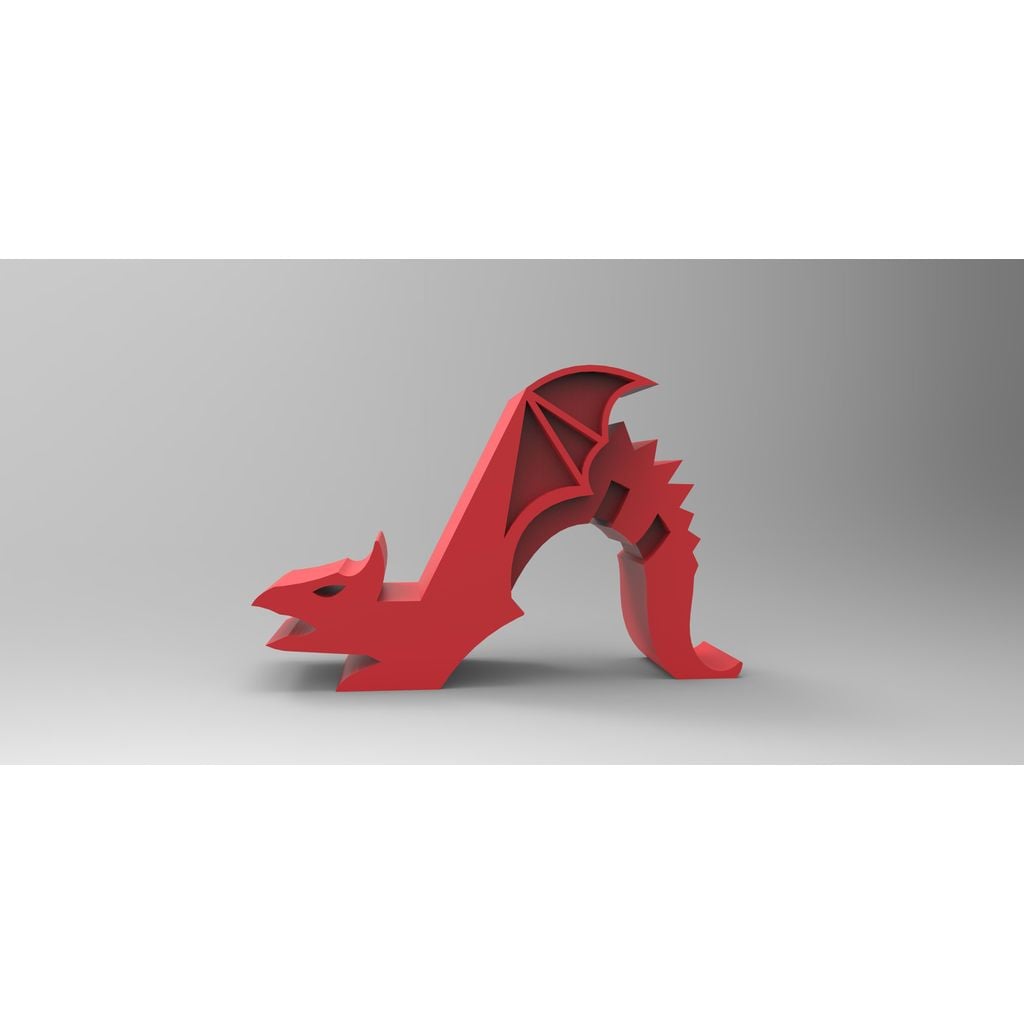 Suporte de celular dragão em PLA (peça impressa)