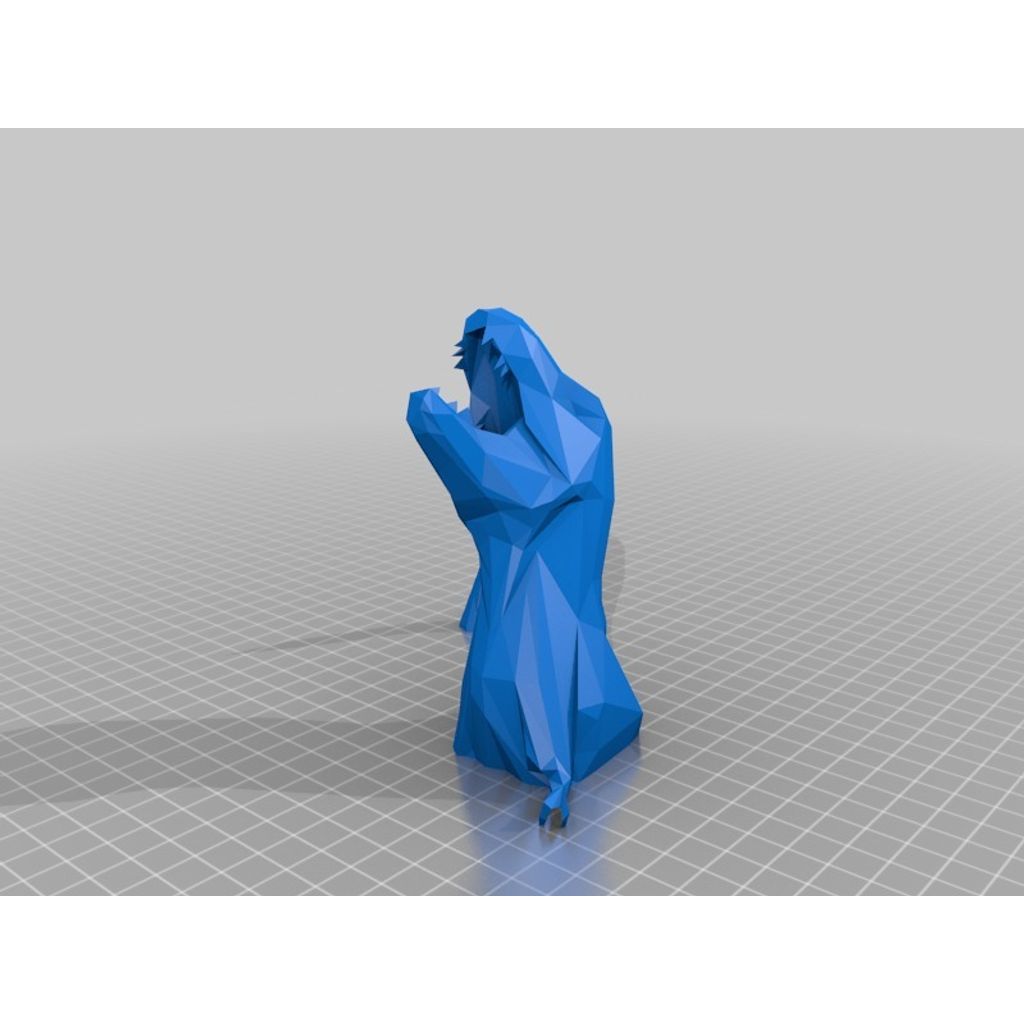 Tiranossauro low-poly impresso em PLA