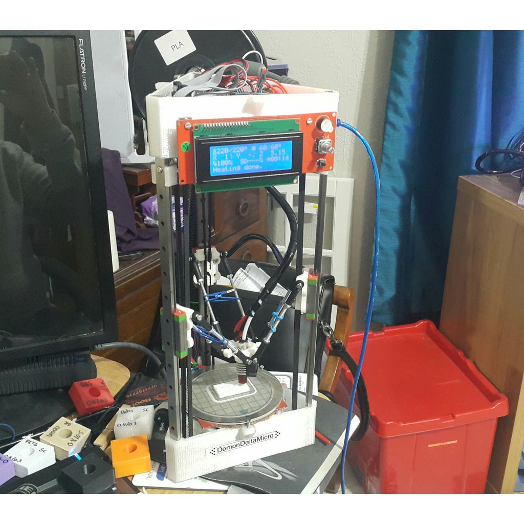 DemonDeltaMicro - O quadro delta reprap mais simples até hoje.