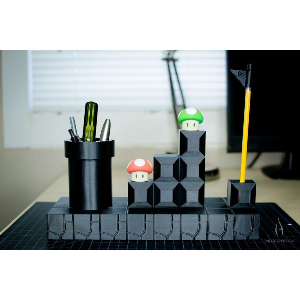 Caneta/porta-lápis Super Mario