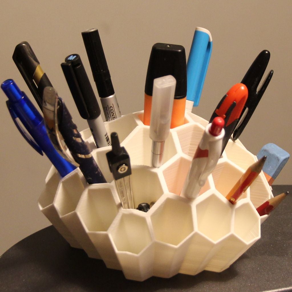 Organizador de mesa em favo de mel