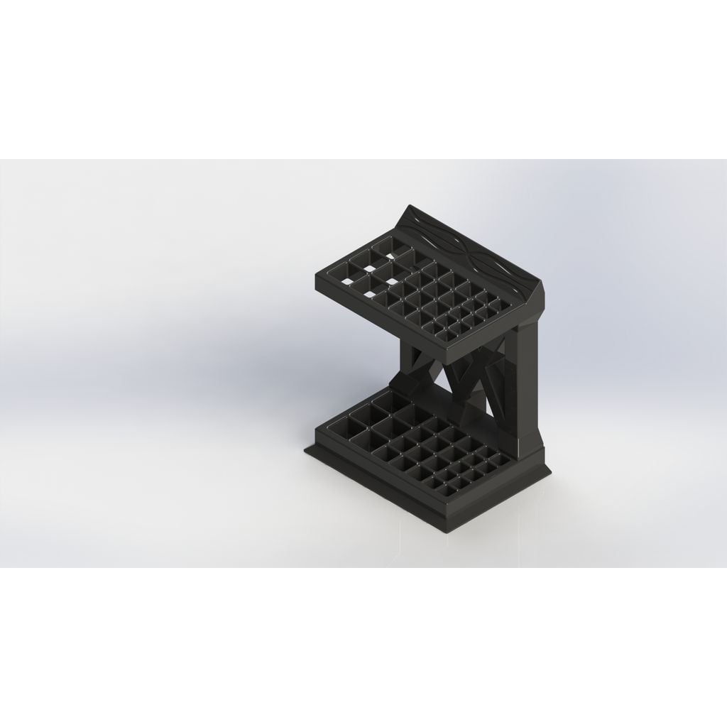 Suporte impress0 3D para pincéis e lápis (duplo)