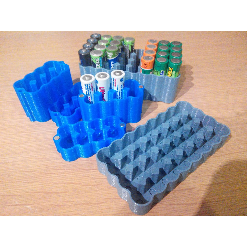 Mais uma caixa de bateria AA/AAA 1x4 2x4 3x4 4x4 2x3 2x2 6x8 8x4 10x4 12x4 - Mk2 - Mk6 paramétrica