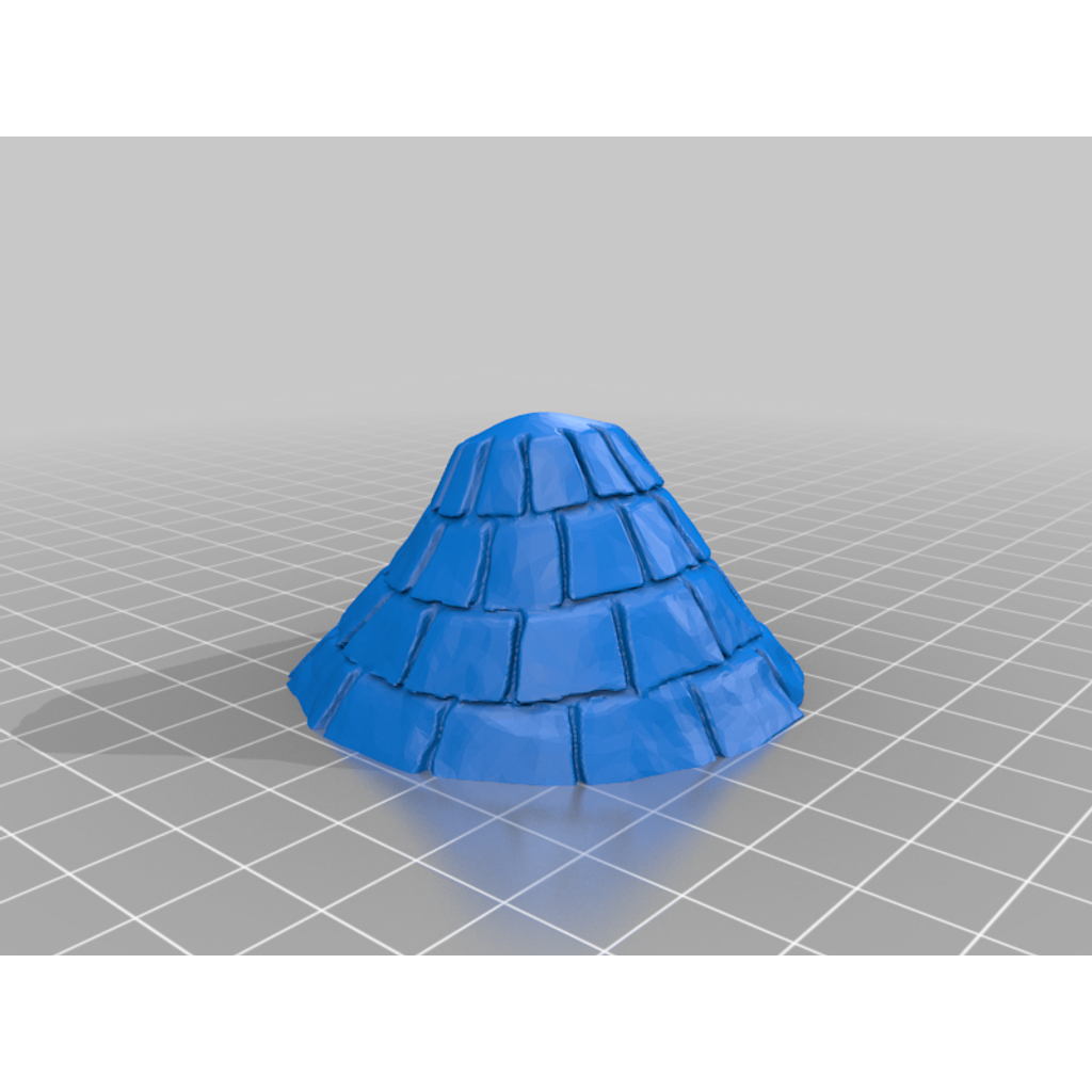 Telhado em forma de toco para impressão 3D