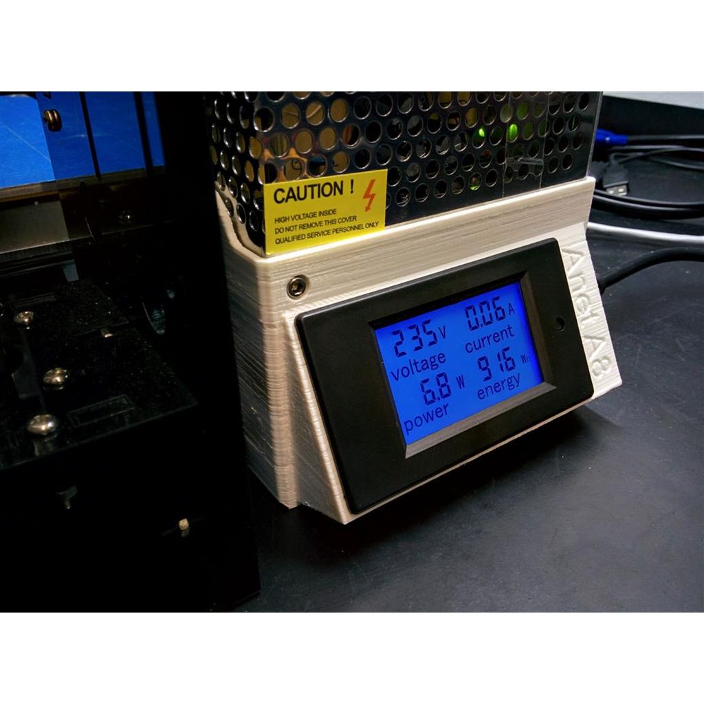 Tampa da fonte de alimentação Anet A8 com medidor de energia LCD