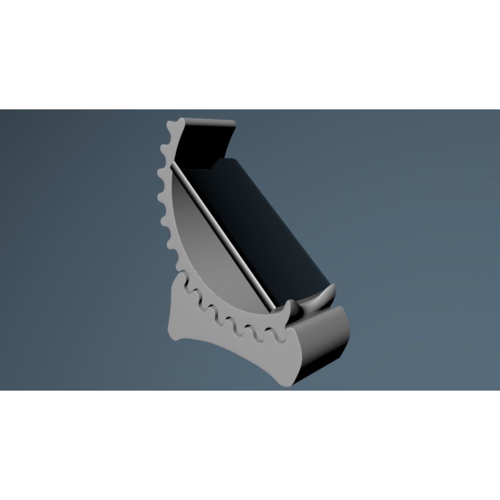 Suporte para telefone dentada