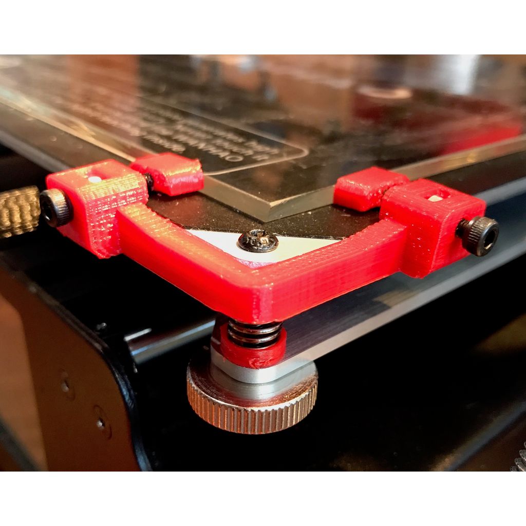 Placa de vidro com suporte de canto Wanhao i3 Plus