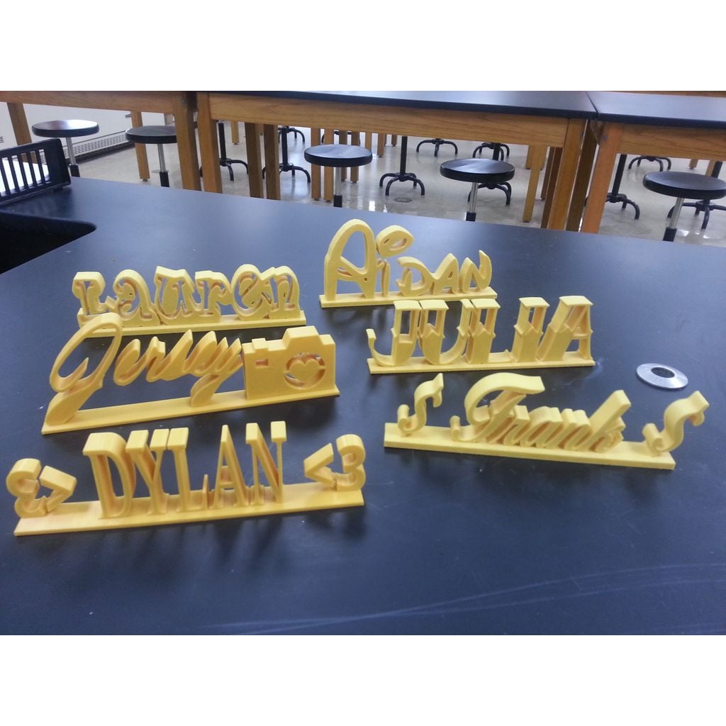 Projeto de placa de identificação de mesa 2017