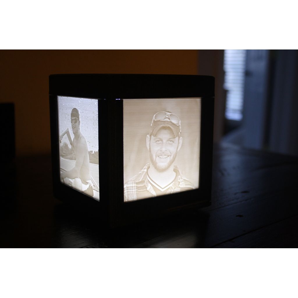 Caixa de luz de litofano