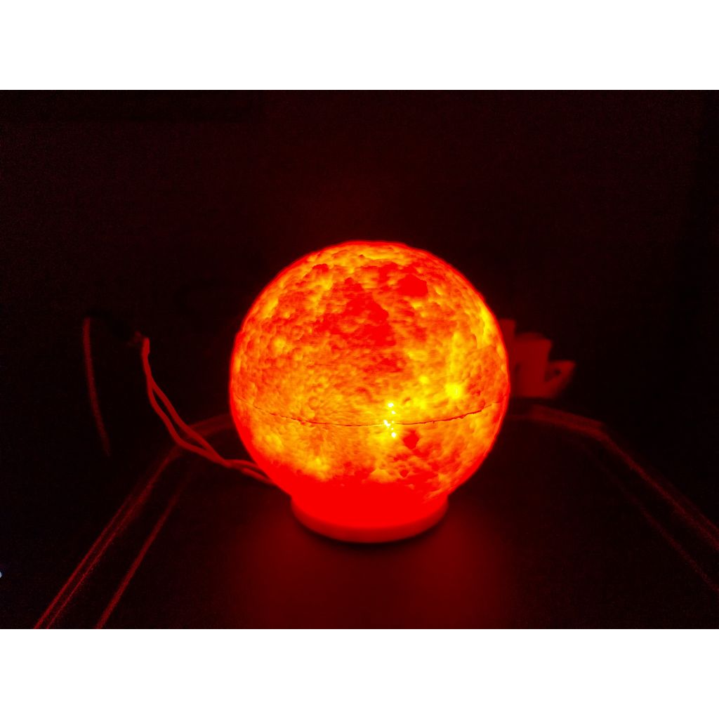 Base LED para lâmpada lunar