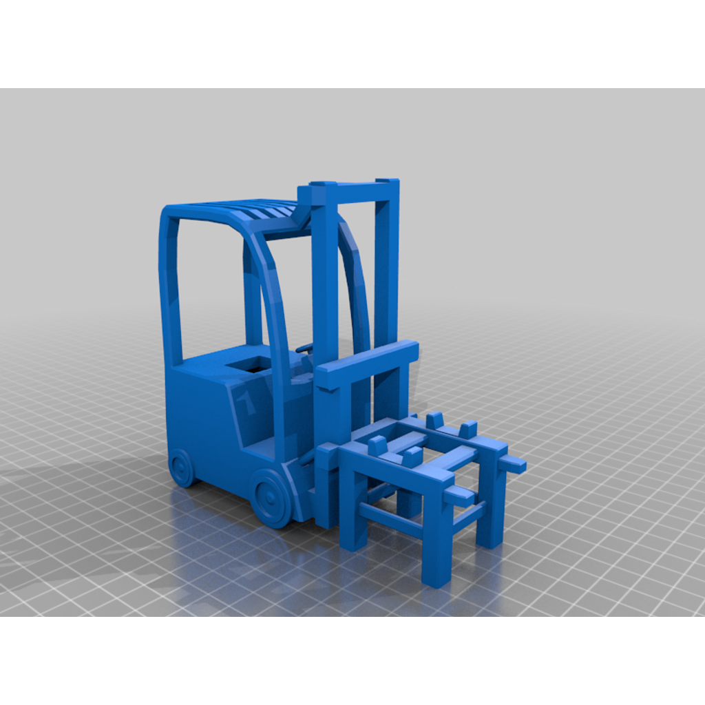 Miniatura empilhadeira em PLA - peça impressa 3D