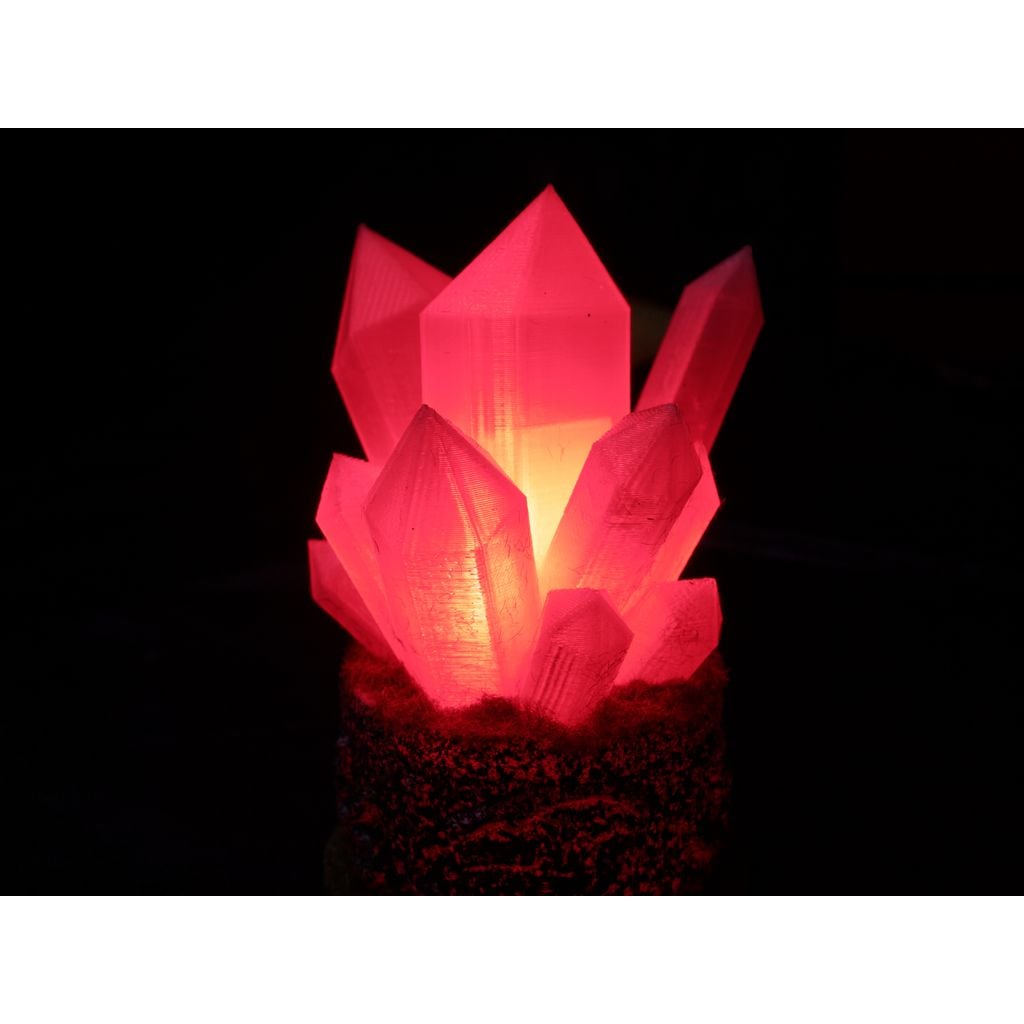 Cristal decorativo impresso em 3D (peça PLA)