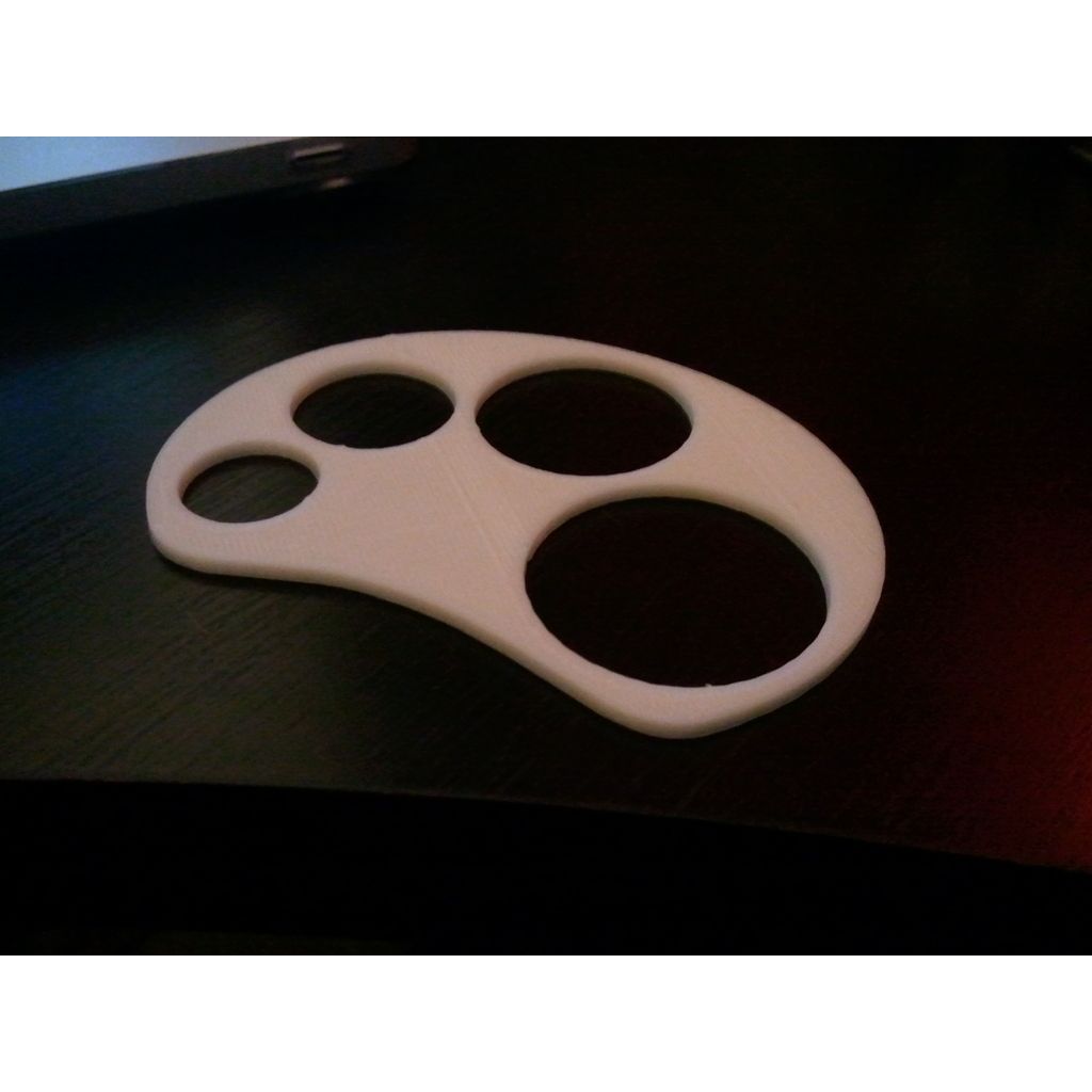 Medidor de porção de macarrão em plástico (3D)