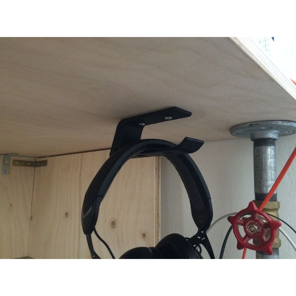 Suporte de fone de ouvido oculto, para colocar embaixo da sua mesa.
