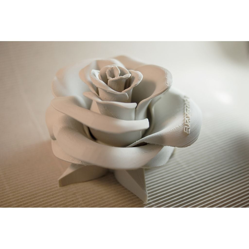 Rosa decorativa impressa em 3D (peça em PLA)