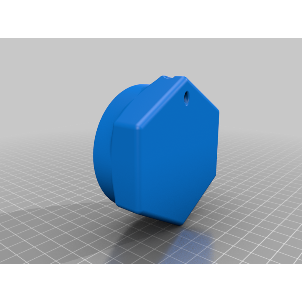 Recipiente hexagonal à prova d'água com ranhura para anel de vedação