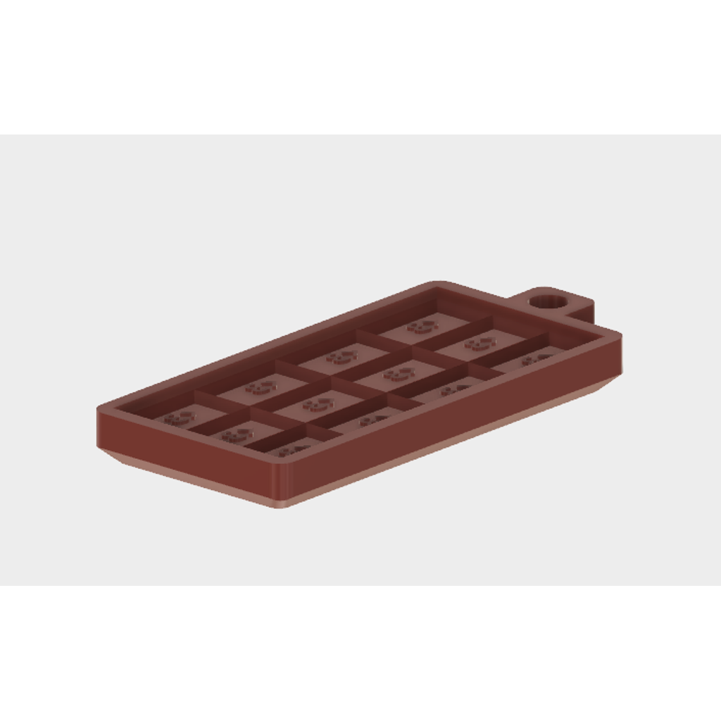 Molde de barra de chocolate simples