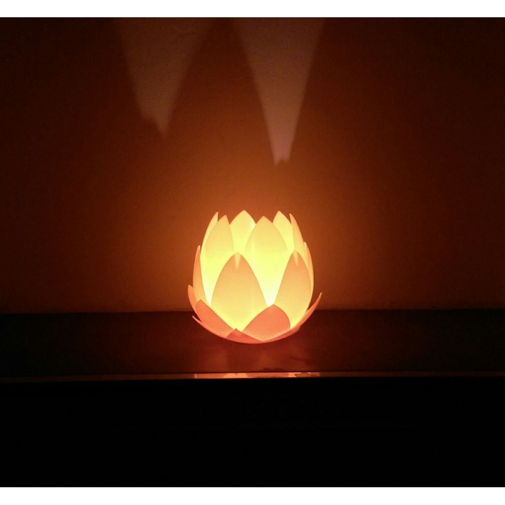 Flor porta-luz de chá