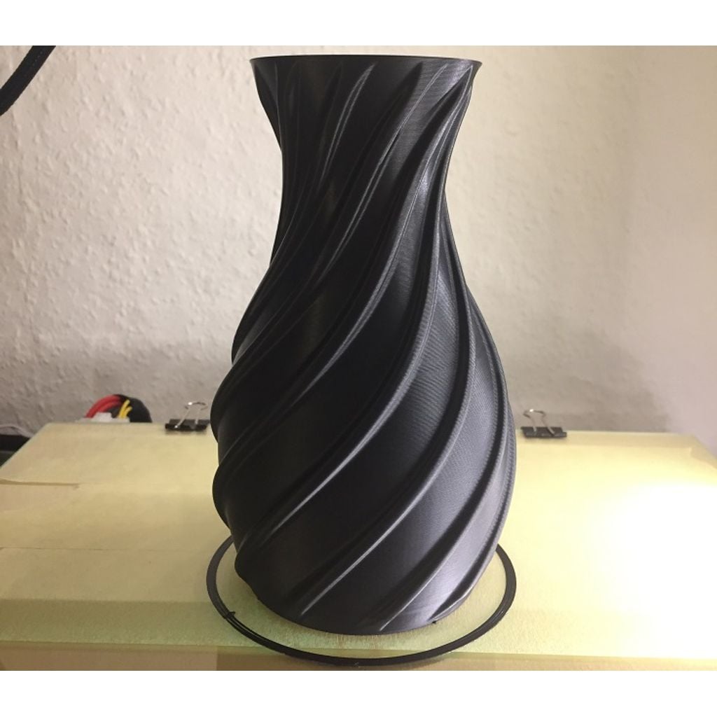 Vaso espiral impresso em PLA — peça decorativa