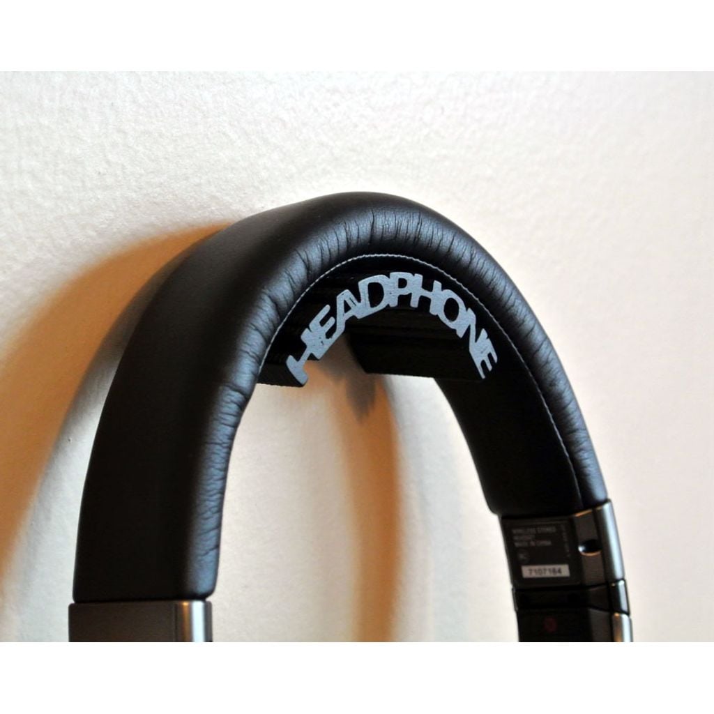 Suporte de parede para fone de ouvido impresso em PLA