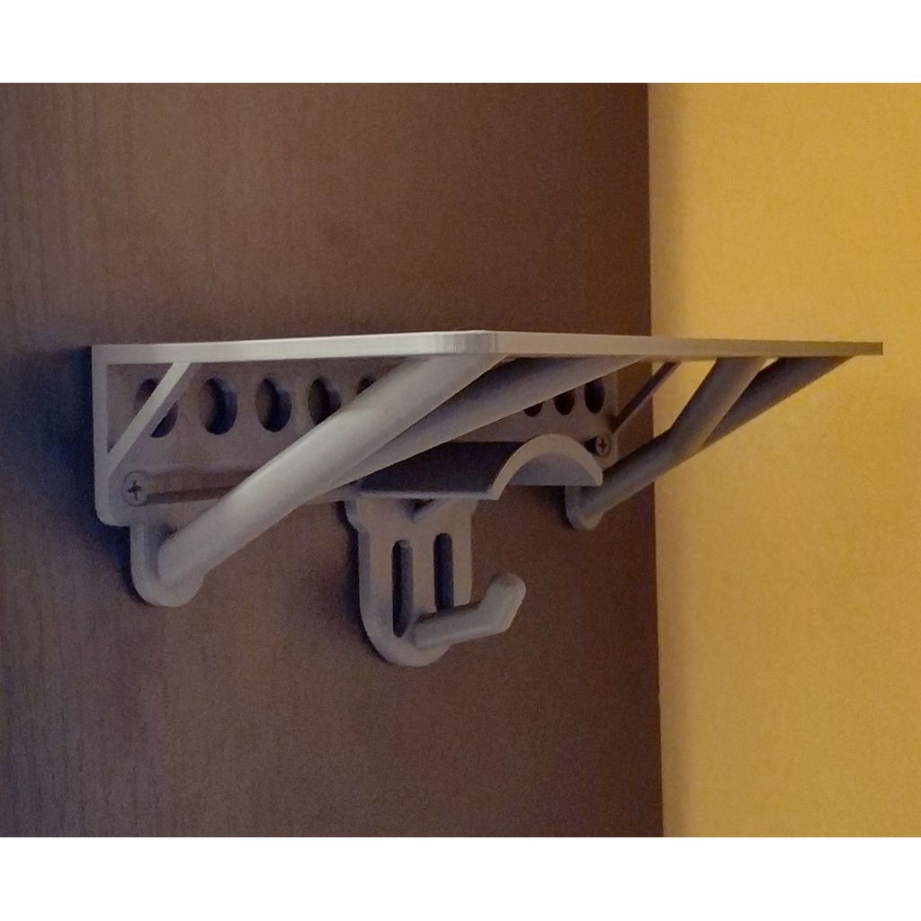 Suporte para fone de ouvido com prateleira