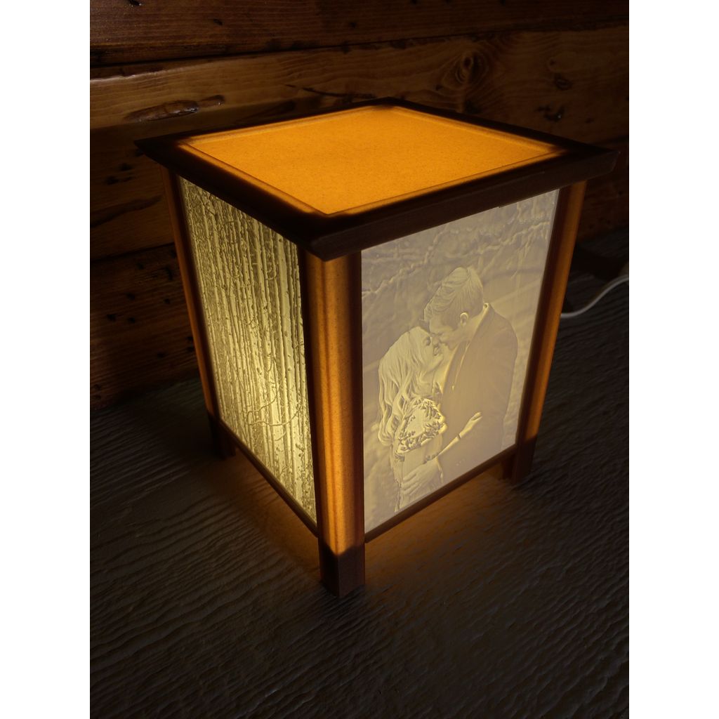 Luz de lâmpada personalizada personalizada Lithophane