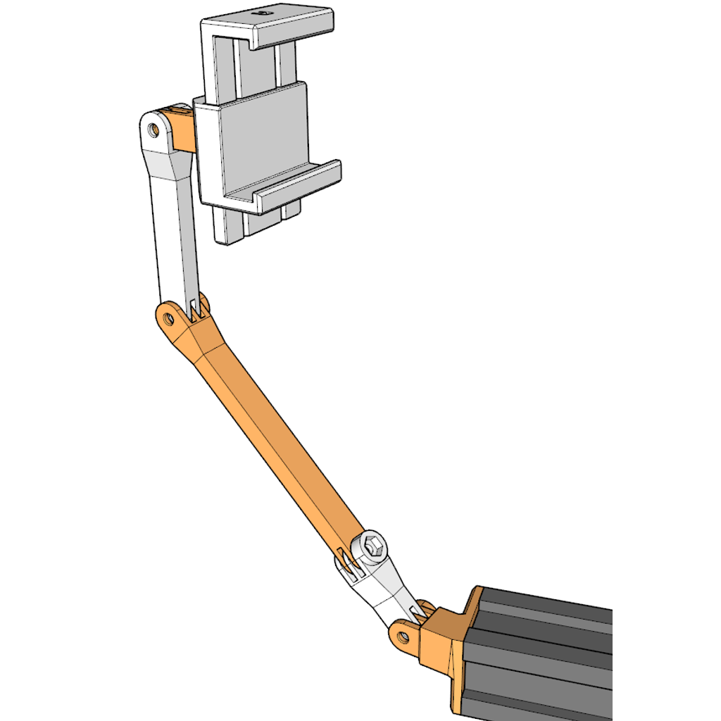 Suporte articulado impresso para celular/Gopro Ender 3