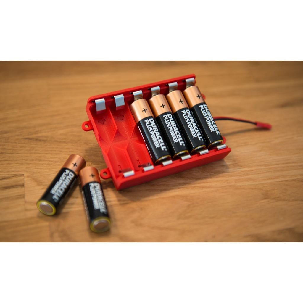 Caixa de bateria para células AA