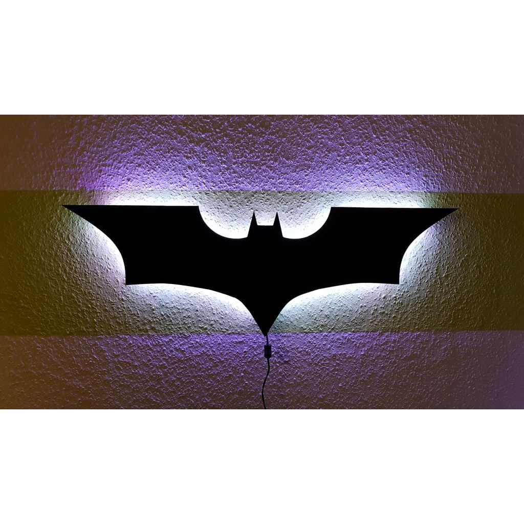 Candeeiro de parede LED do Batman