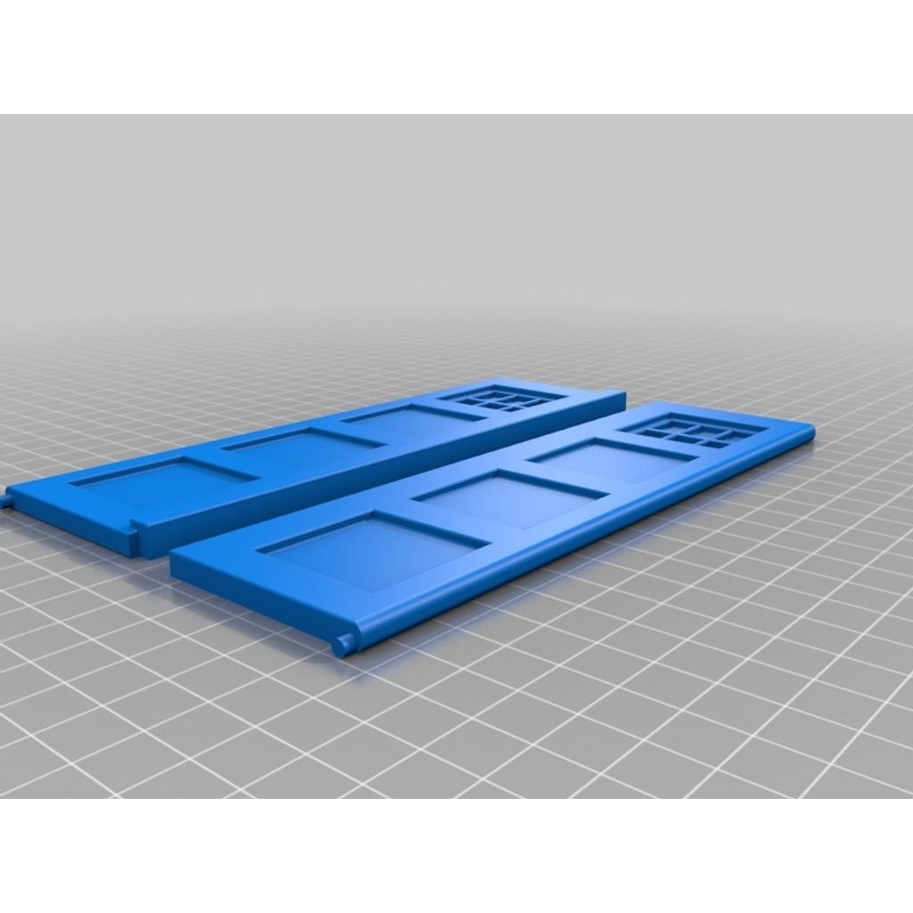 Portas estilo TARDIS impressas em PLA (par)