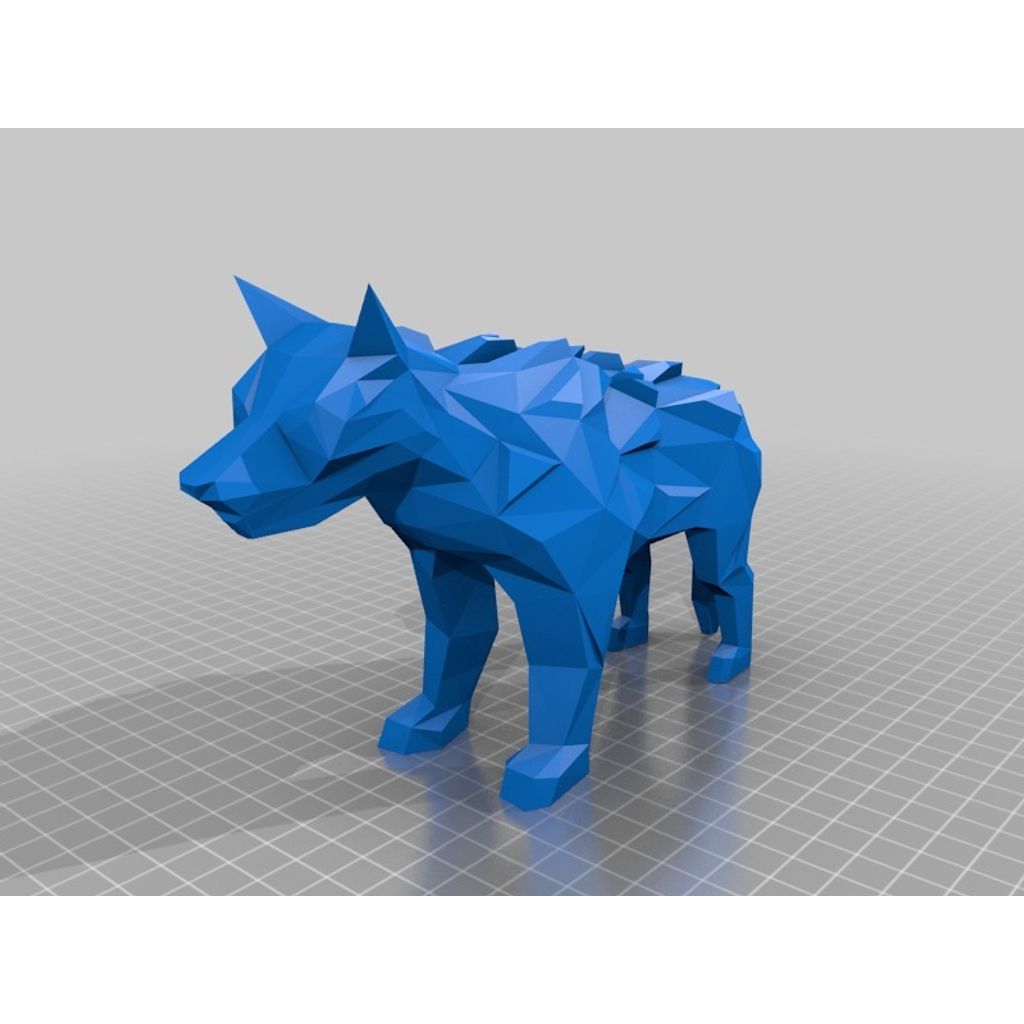 Low Poly DireWolf - Guerra dos Tronos