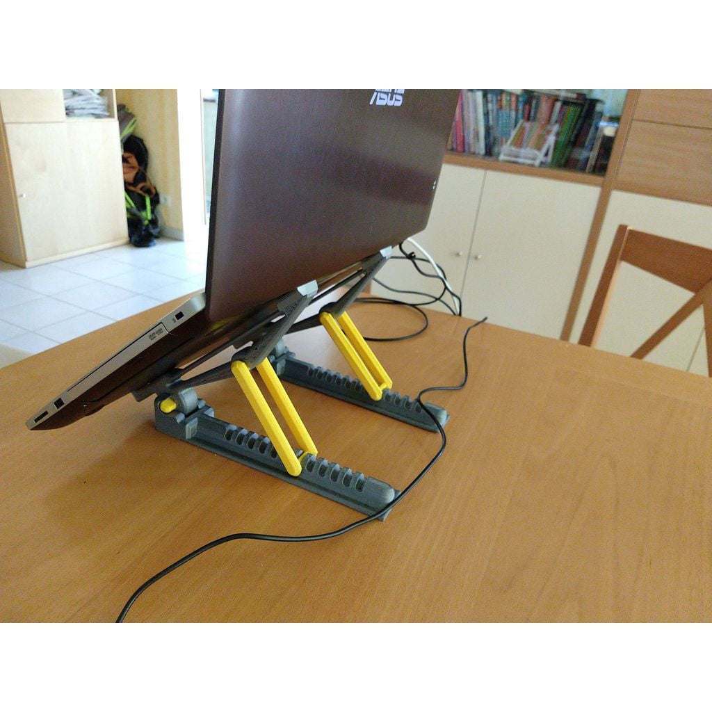 Suporte reposicionável para notebook (peça impressa)