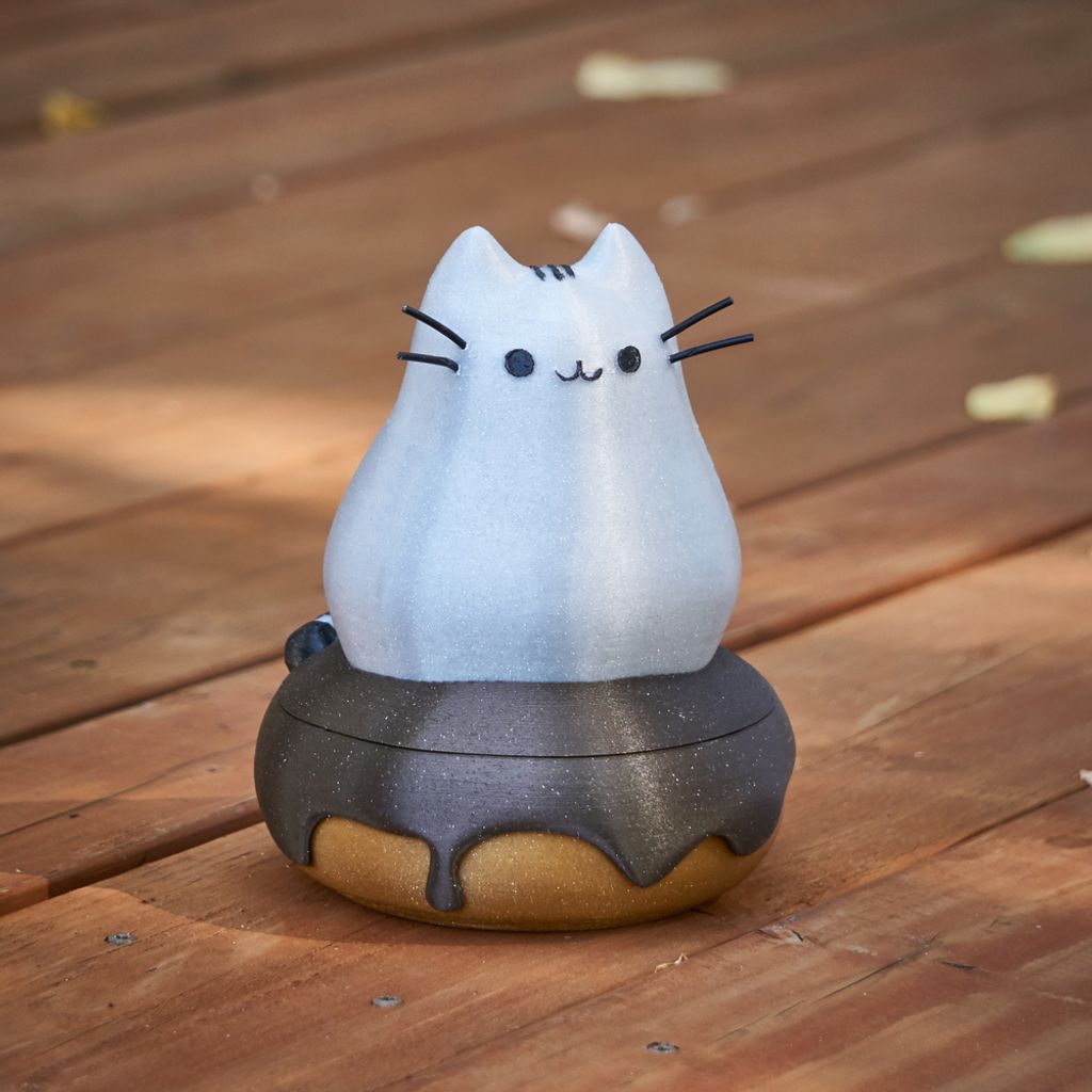 Pusheen em um donut