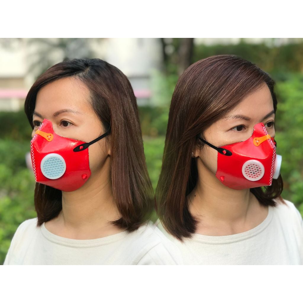 Máscara rígida facial impressa em PLA (peça plástica)
