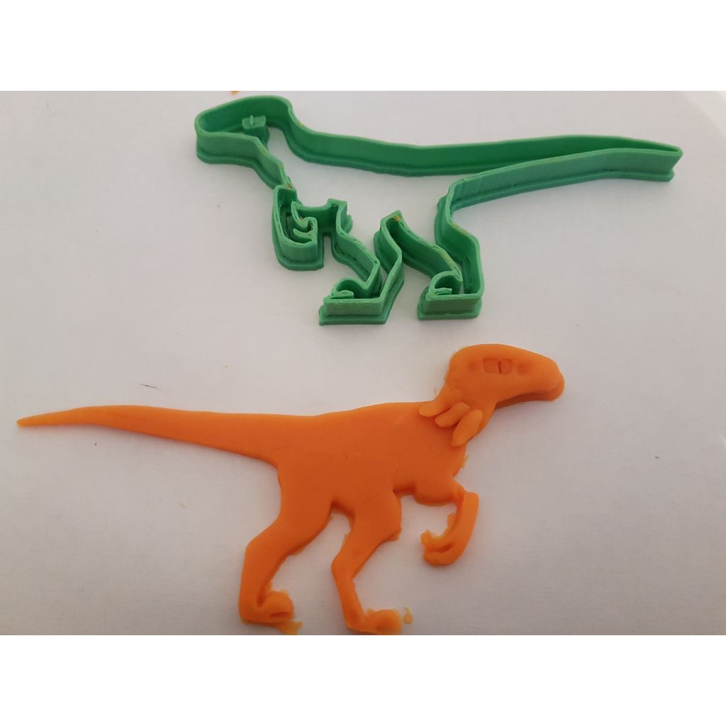Cortador de biscoitos / fondant / massinha Velociraptor
