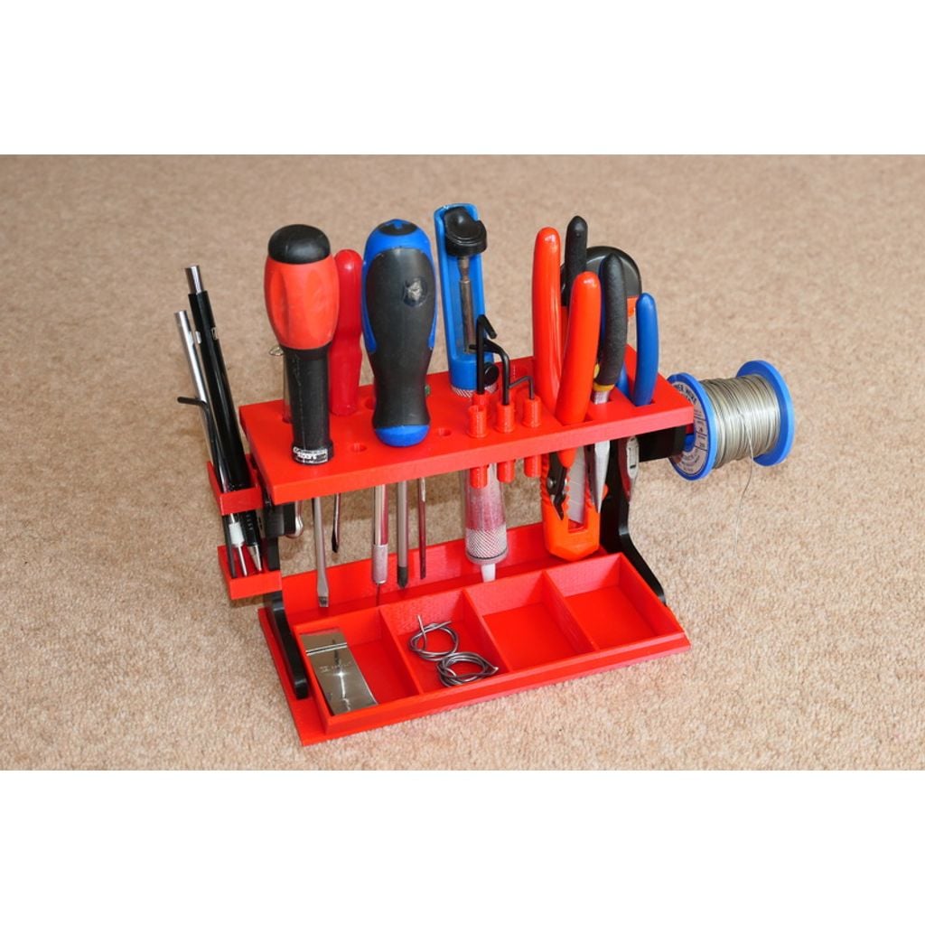 Organizador de rack de ferramentas de mesa para pequenas ferramentas manuais