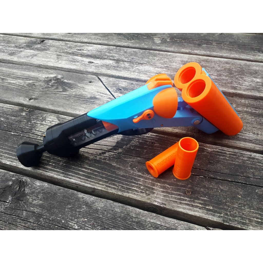 Foam A Nature - Espingarda de cano duplo Nerf