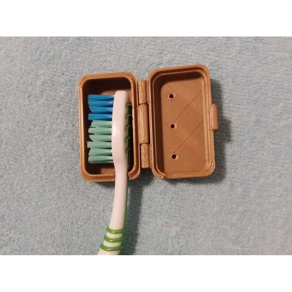 Estojo porta-escova de dentes em PLA (peça impressa)