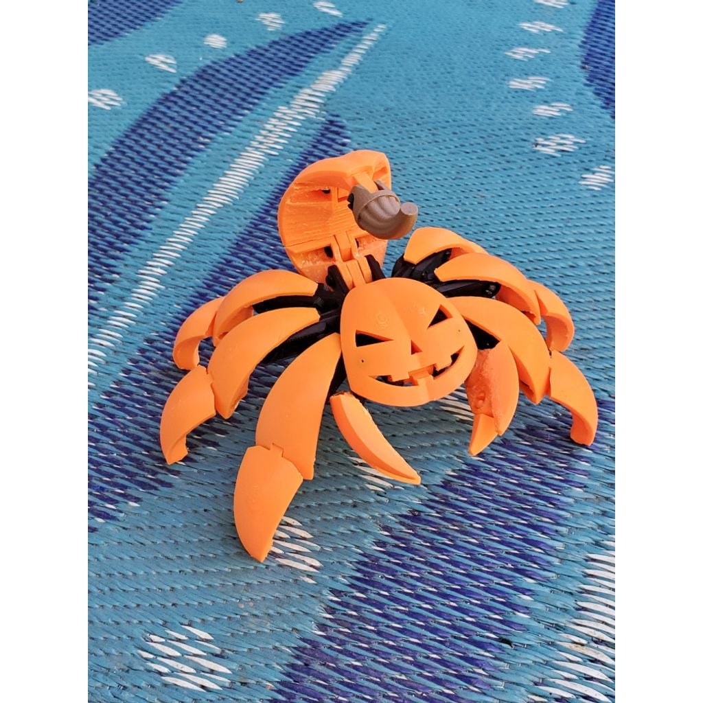 Abóbora inseto articulada impressa em 3D (PLA)