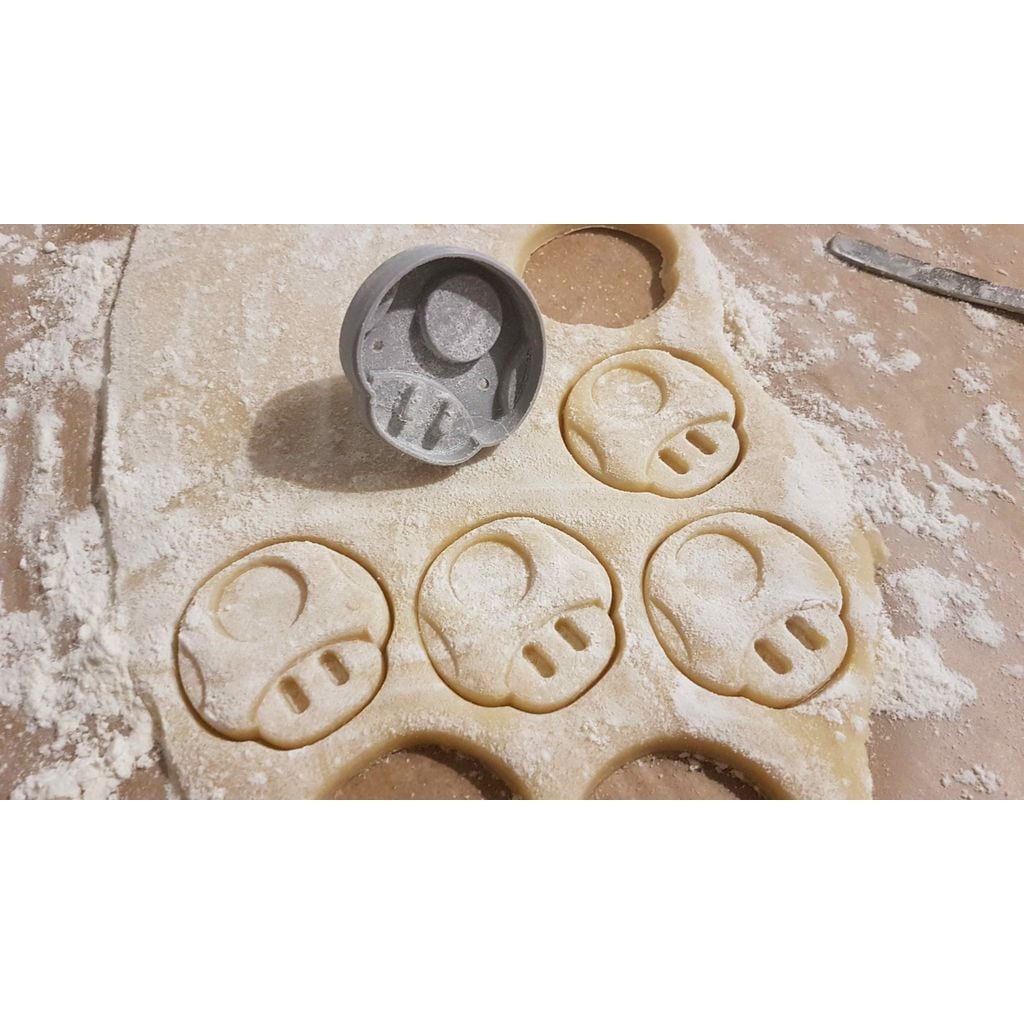 Cortador de Biscoitos Super Mario 1 Up Cogumelo