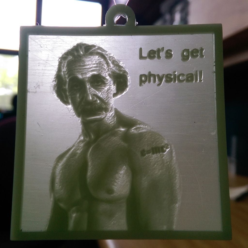 ''Vamos fazer exercícios físicos'' Lithophane Meme