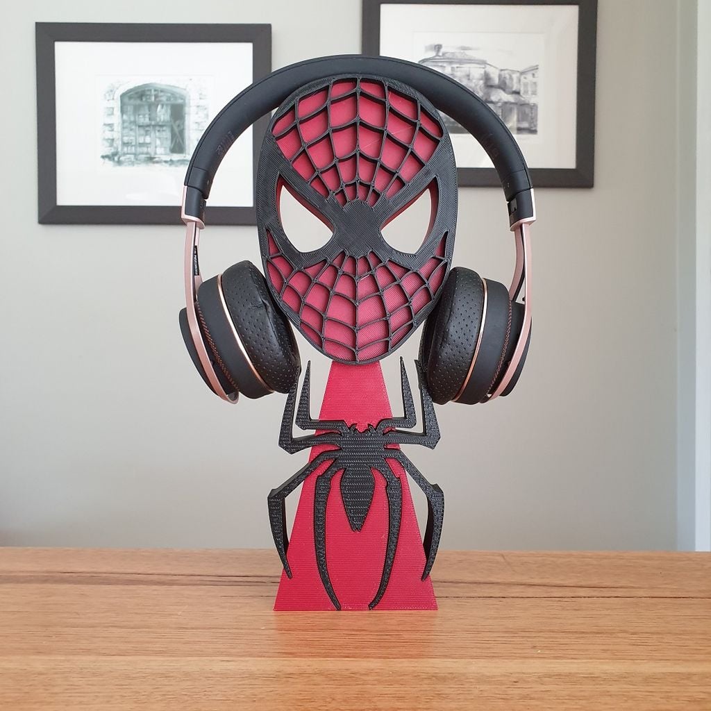Suporte para fones de ouvido do Homem-Aranha